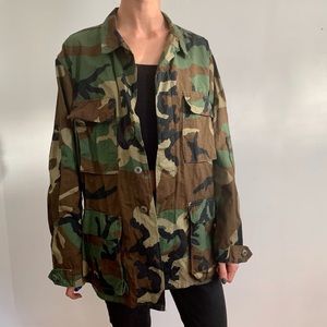 Camouflage military jacket